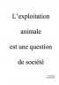 Page de garde-exploitation animale, sociale